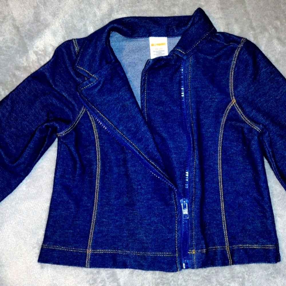 💥3/$15 Girls size 4T Jean like Jacket from The Children place